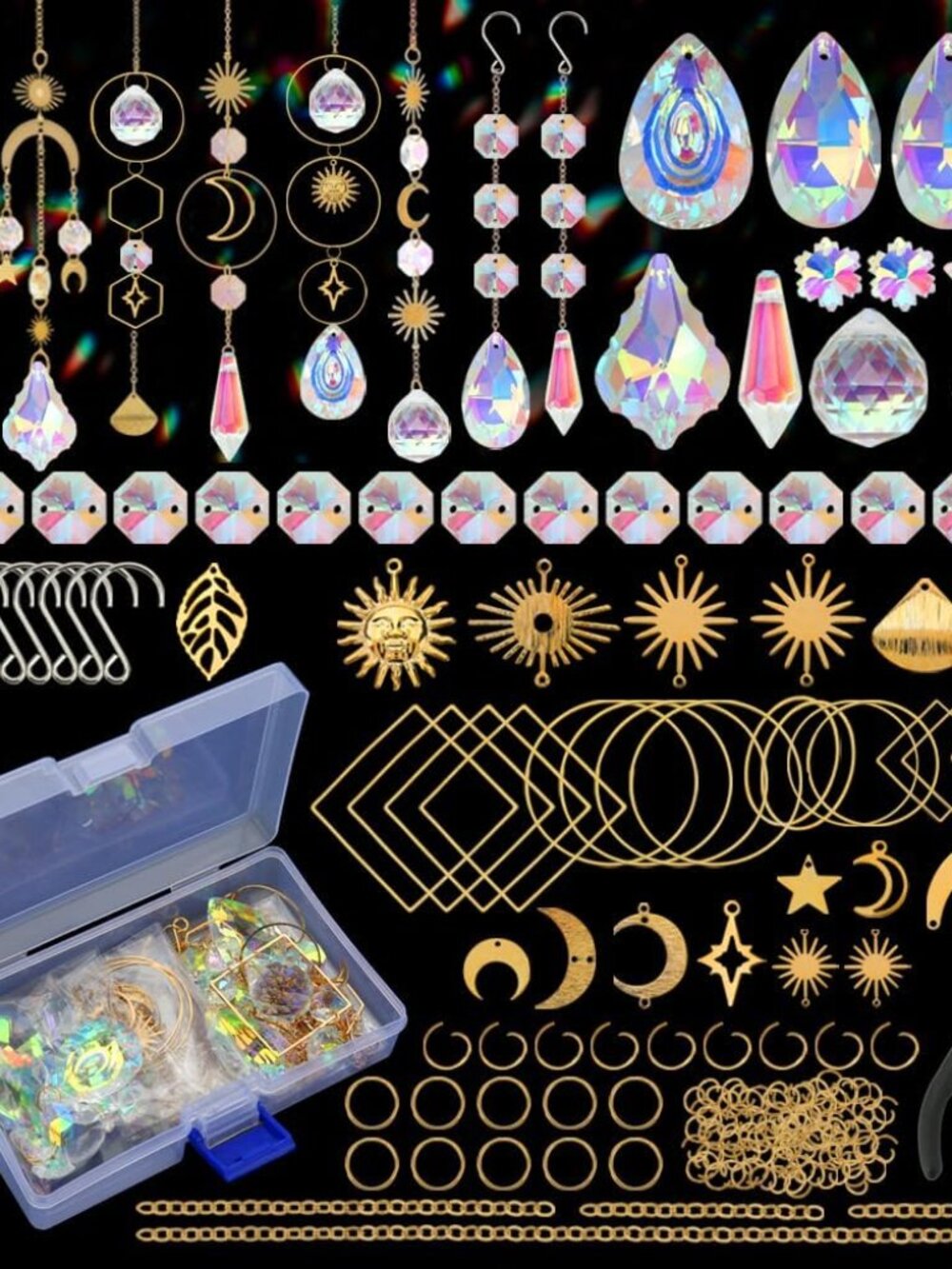 200pcs DIY Sun Catchers Making Kits Craft for Adults Crystal Suncatchers